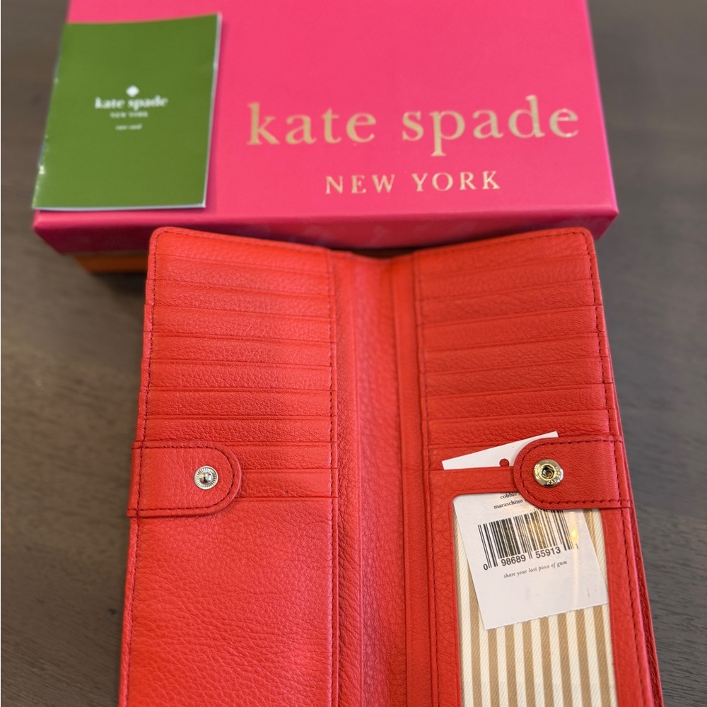 Kate Spade tomato red Leather Wallet - Picture 5 of 5